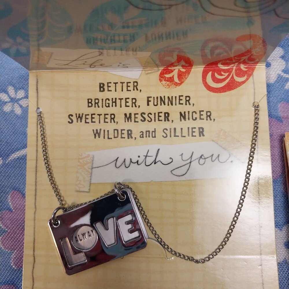 3159 Set of Two Necklaces On Greeting Cards From Hallmark - Picture 2 of 7